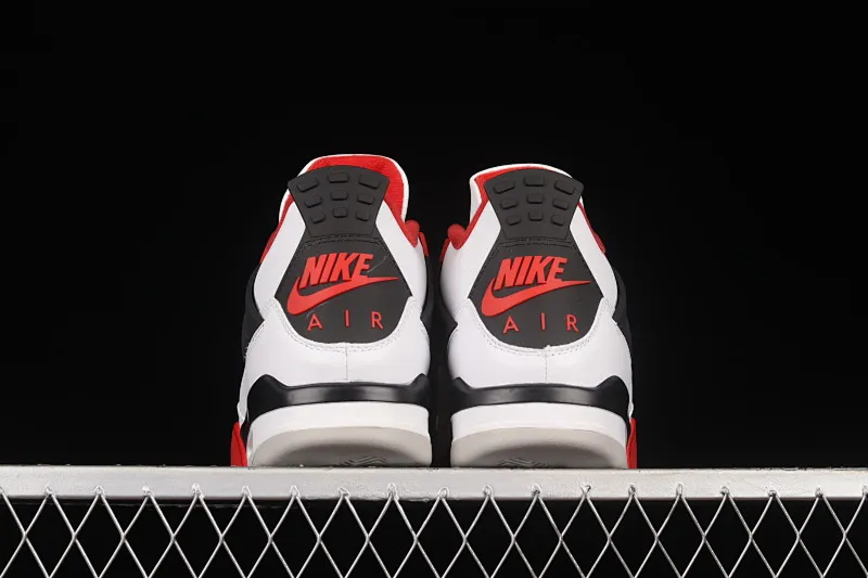 All categories Air Jordan Jordan series basketball shoes Air Jordan 4 foreign trade version Air Jordan 4 Retro "Fire Red" AJ4 Joe 4 white red flame red basketball shoes DC7770-160